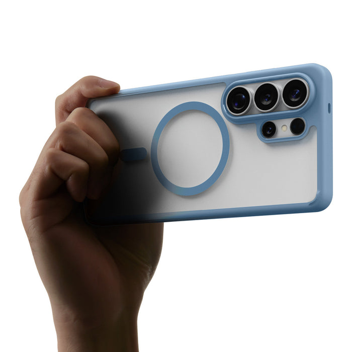 Калъф Spigen Ultra Hybrid Mag MagSafe за Samsung Galaxy S26 Ultra - прозрачен син