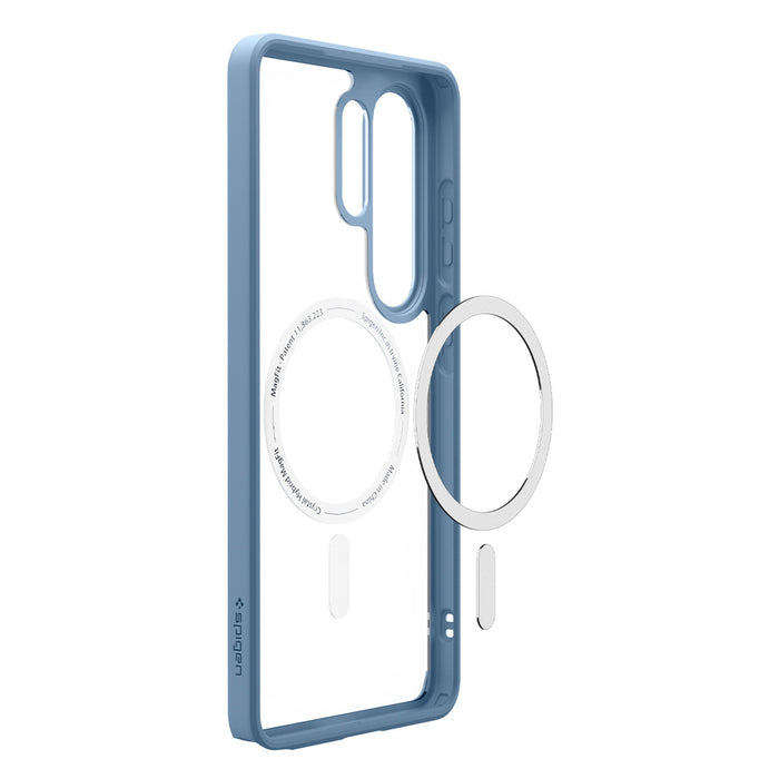 Калъф Spigen Ultra Hybrid Mag MagSafe за Samsung Galaxy S26 Ultra - прозрачен син