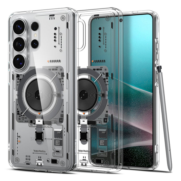 Калъф Spigen Ultra Hybrid Mag MagSafe за Samsung Galaxy S26 Ultra Neo One - прозрачен