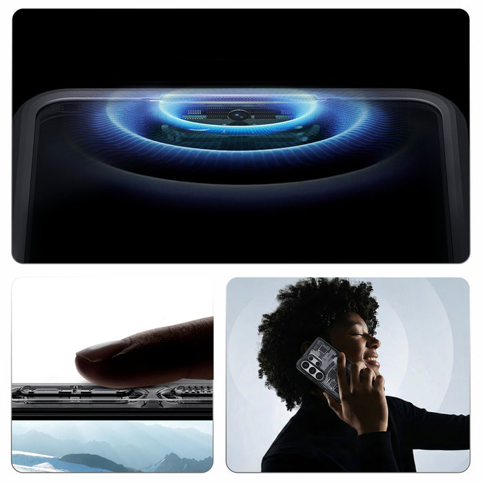 Калъф Spigen Ultra Hybrid Mag MagSafe за Samsung Galaxy S26 Ultra Zero One - прозрачен черен