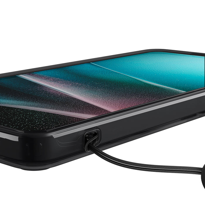Калъф Spigen Ultra Hybrid Mag MagSafe за Samsung Galaxy S26 Ultra Zero One - прозрачен черен