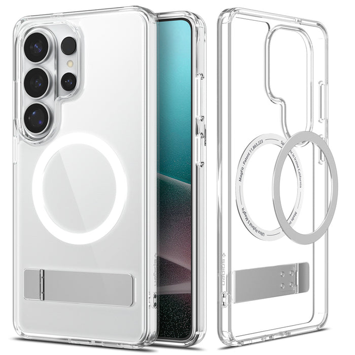 Калъф Spigen Ultra Hybrid S Mag MagSafe за Samsung Galaxy S26 Ultra - прозрачен и бял