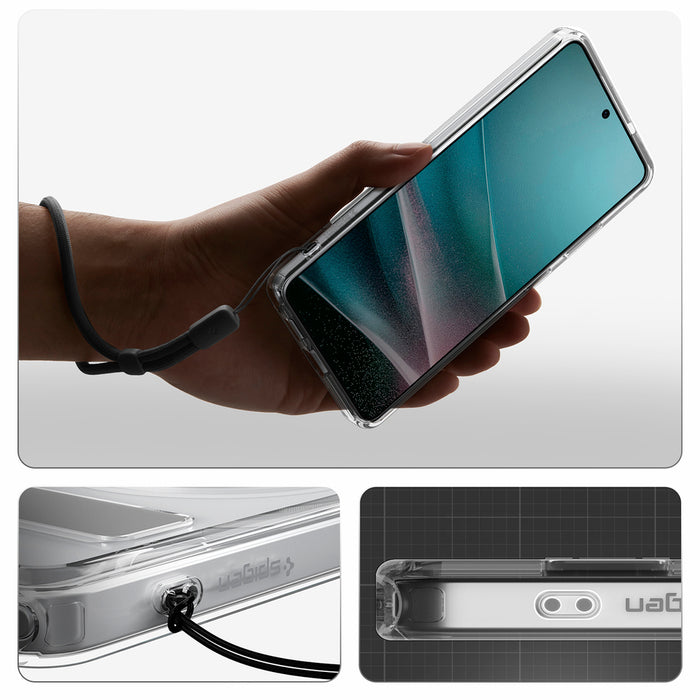 Калъф Spigen Ultra Hybrid S Mag MagSafe за Samsung Galaxy S26 Ultra - прозрачен и бял