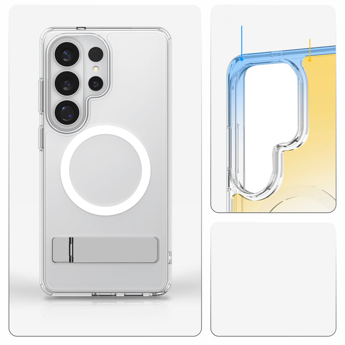 Калъф Spigen Ultra Hybrid S Mag MagSafe за Samsung Galaxy S26 Ultra - прозрачен и бял