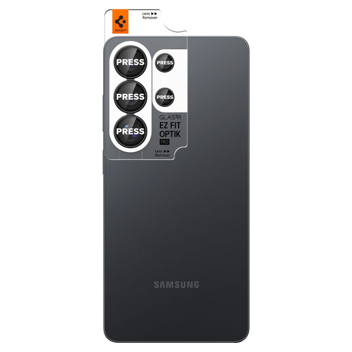 Spigen Glas.Tr Ez Fit Optik Pro HD Camera Cover - комплект от 2 броя за Samsung Galaxy S26 Ultra - черен