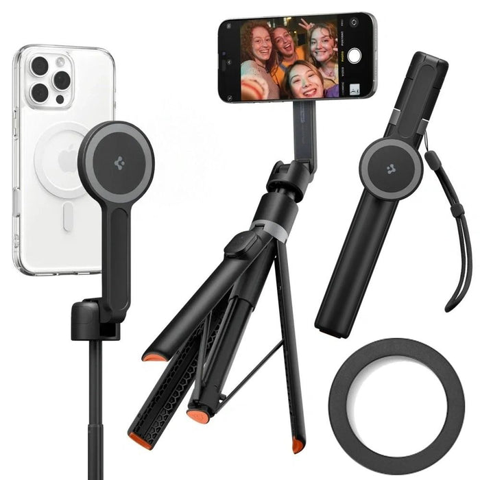 Селфи стик Spigen S581W MagSafe Bluetooth със статив - черен