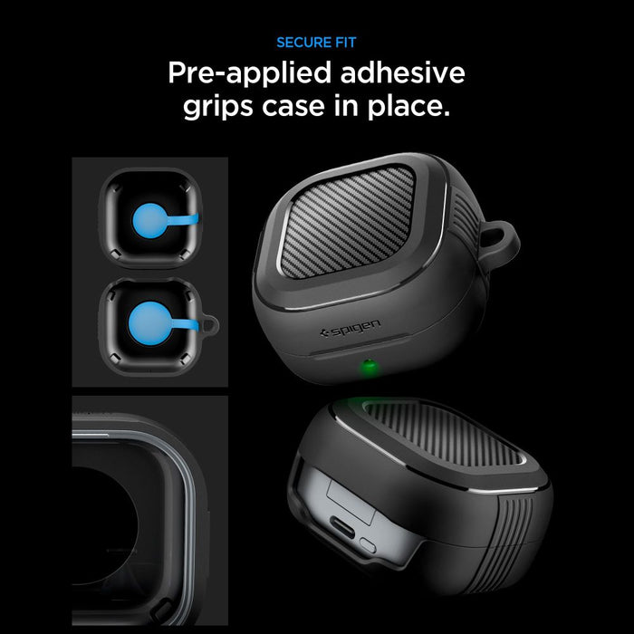 Калъф Spigen Rugged Armor за Samsung Galaxy Buds 4 / 4 Pro - матово черен