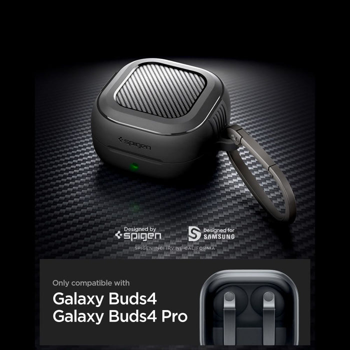 Калъф Spigen Rugged Armor за Samsung Galaxy Buds 4 / 4 Pro - матово черен