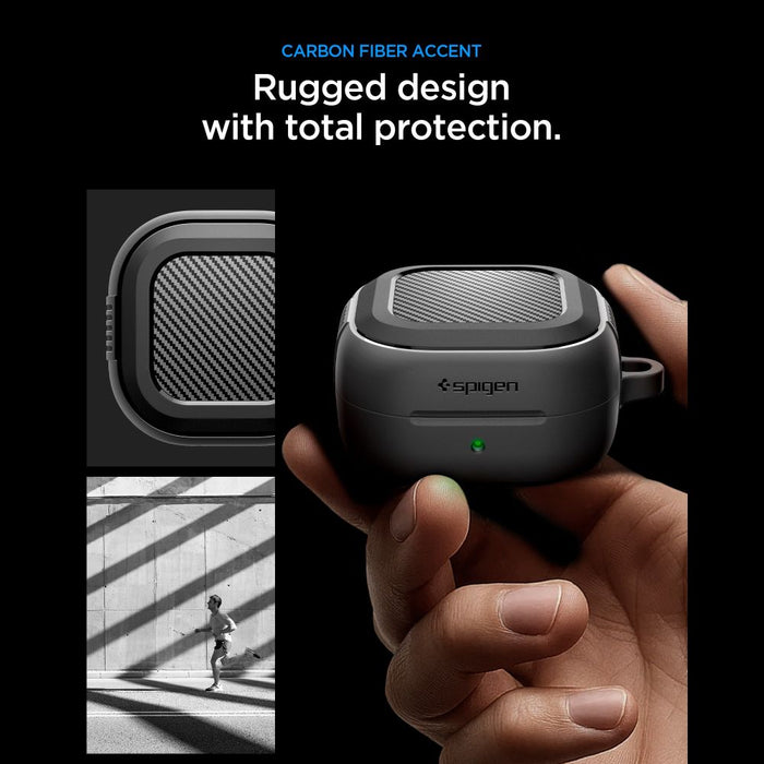 Калъф Spigen Rugged Armor за Samsung Galaxy Buds 4 / 4 Pro - матово черен