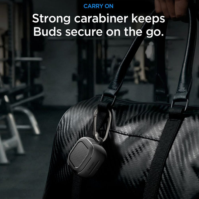 Калъф Spigen Rugged Armor за Samsung Galaxy Buds 4 / 4 Pro - матово черен