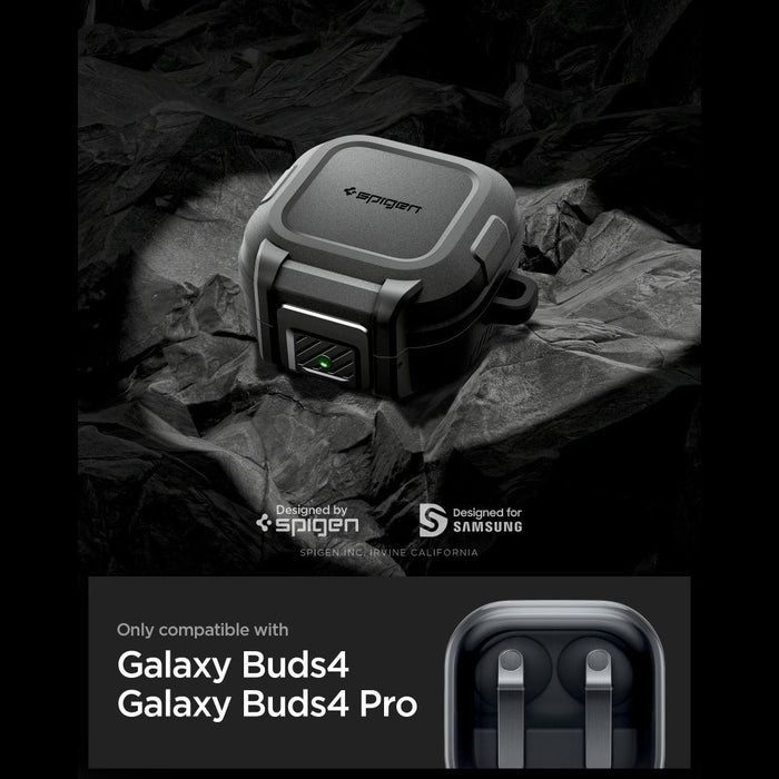 Калъф Spigen Lock Fit за Samsung Galaxy Buds 4 / 4 Pro - матово черен