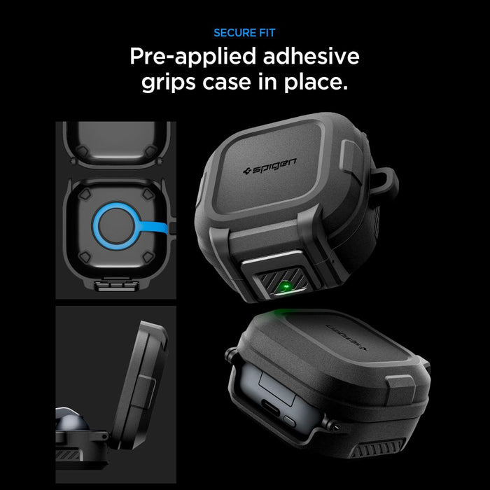 Калъф Spigen Lock Fit за Samsung Galaxy Buds 4 / 4 Pro - матово черен