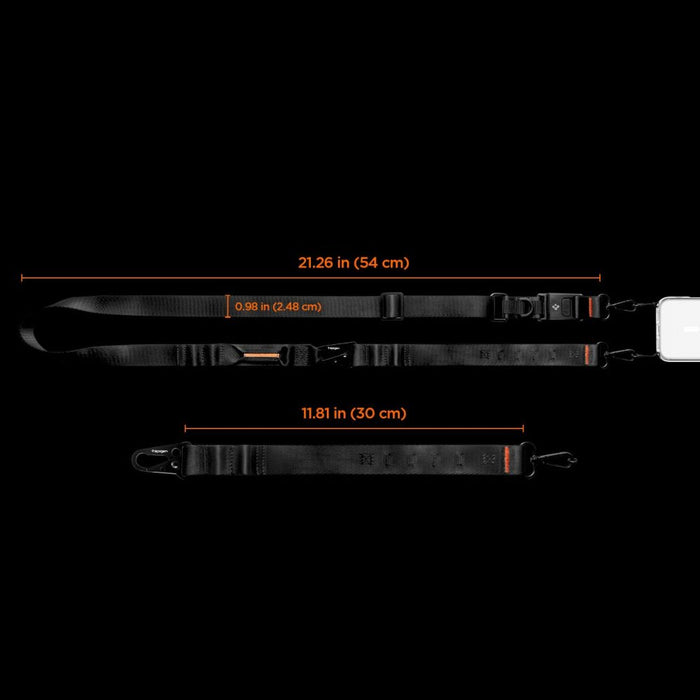 Връзка за телефон Spigen DA30M Stap Crossbody - Черна
