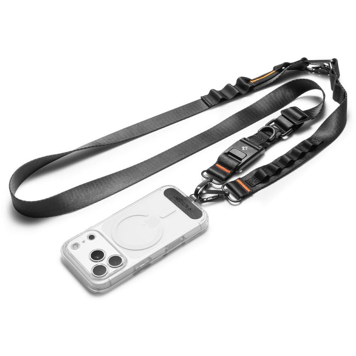 Връзка за телефон Spigen DA30M Stap Crossbody - Черна