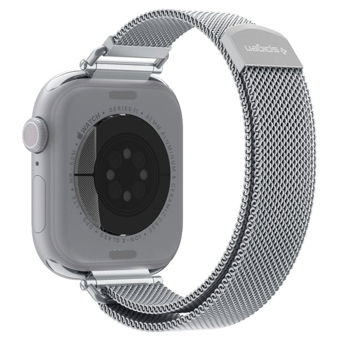 Каишка Spigen WBM4 за Apple Watch (40 / 41 / 42 мм) - сребриста