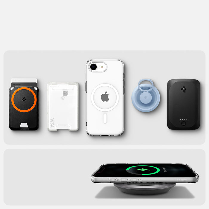 Калъф Spigen Crystal Flex MagSafe за iPhone 17e / 16e - прозрачен