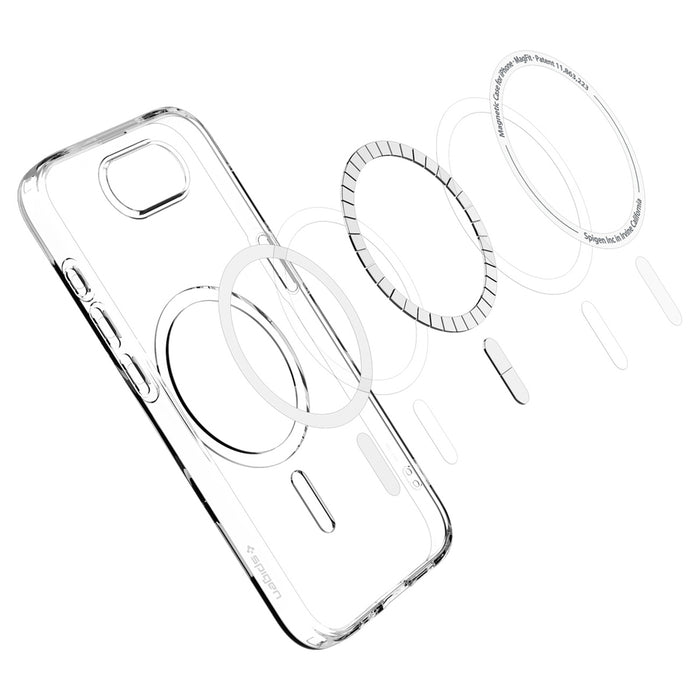 Калъф Spigen Crystal Flex MagSafe за iPhone 17e / 16e - прозрачен
