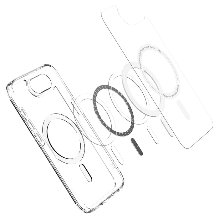 Spigen Crystal Hybrid MagSafe калъф за iPhone 17e / 16e - прозрачен