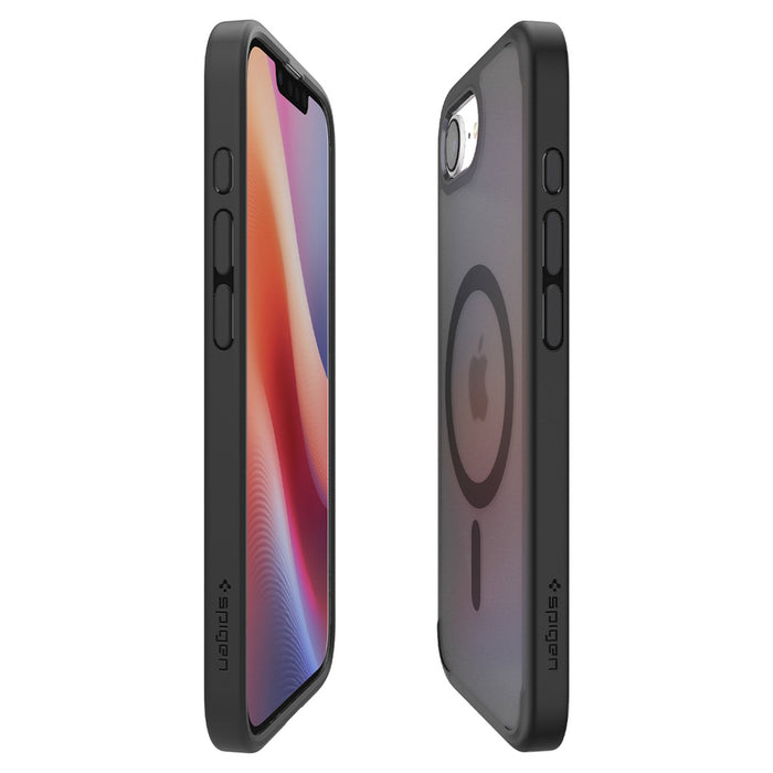 Spigen Crystal Hybrid MagSafe калъф за iPhone 17e / 16e - черен, прозрачен