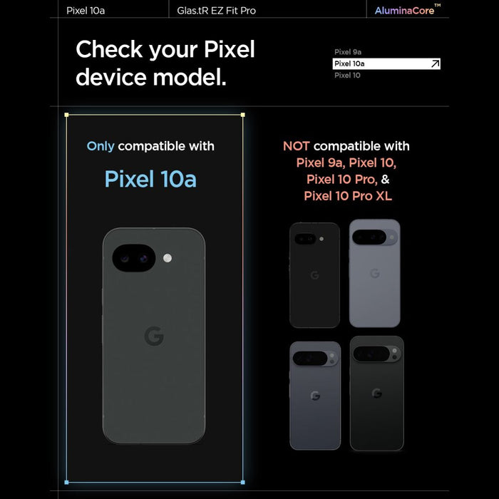 Spigen Glas.tR EZ Fit Pro - 2 броя закалено стъклено протекторно фолио за екран за Google Pixel 10A