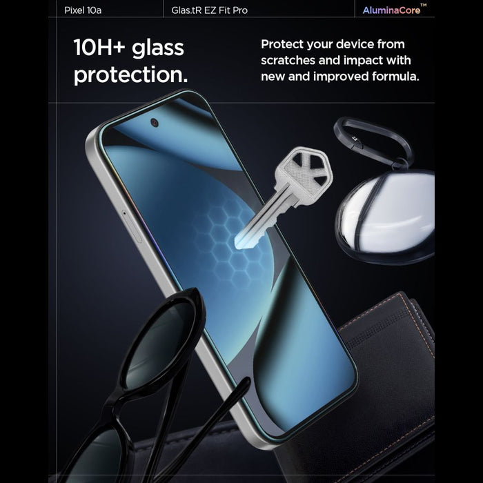 Spigen Glas.tR EZ Fit Pro - 2 броя закалено стъклено протекторно фолио за екран за Google Pixel 10A