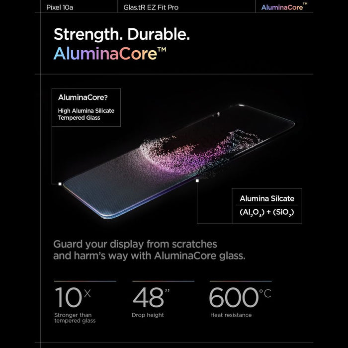 Spigen Glas.tR EZ Fit Pro - 2 броя закалено стъклено протекторно фолио за екран за Google Pixel 10A