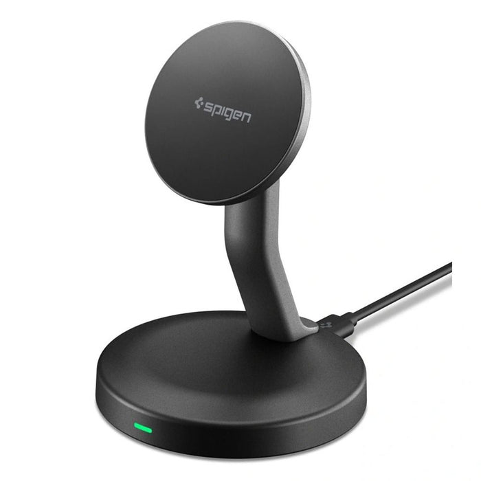 Безжично зарядно устройство Spigen EF151MS Essential MagSafe 15W - черно