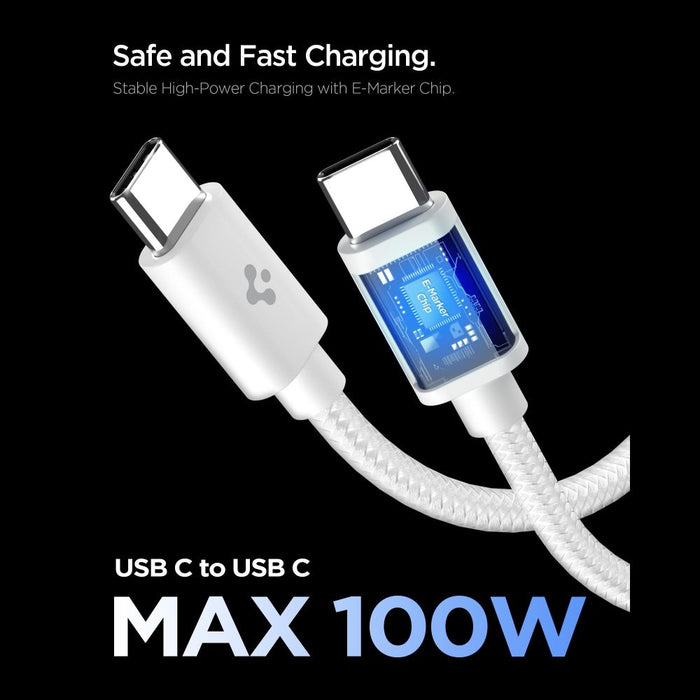 Зарядно за стена Spigen EE451EU Essential USB-C 45W - бяло