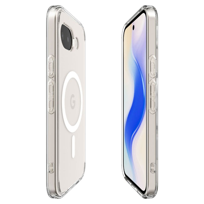 Spigen Ultra Hybrid Mag MagSafe калъф за Google Pixel 10A - прозрачен и бял