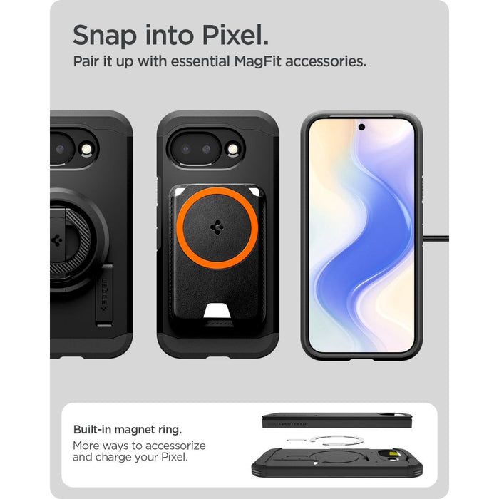 Калъф Spigen Tough Armor Mag MagSafe за Google Pixel 10A - черен