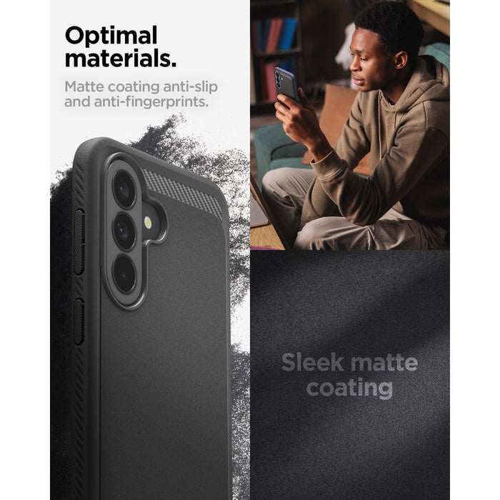 Калъф Spigen Rugged Armor за Samsung Galaxy A37 5G - черен