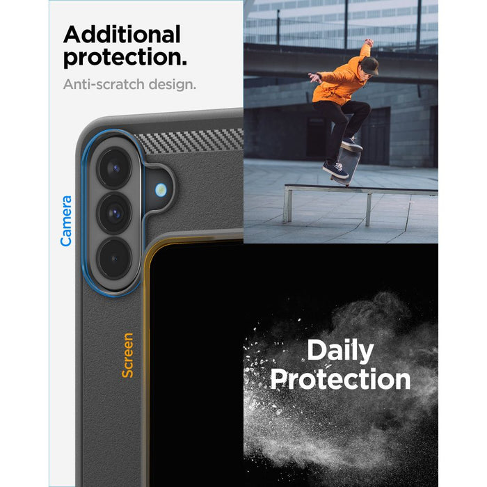 Калъф Spigen Rugged Armor за Samsung Galaxy A37 5G - черен