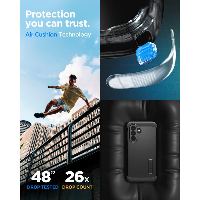 Калъф Spigen Tough Armor за Samsung Galaxy A37 5G - черен