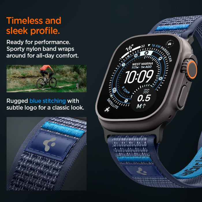 Каишка Spigen Athlex Air 2 за Apple Watch (44 / 45 / 46 / 49 мм) - тъмносин