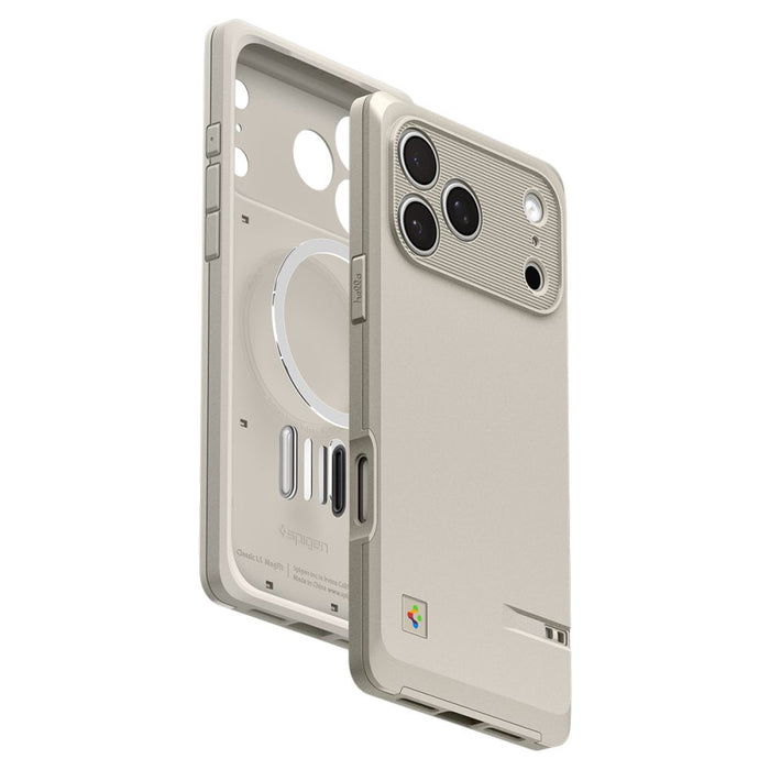 Калъф Spigen Classic LS MagSafe за iPhone 17 Pro Max - бежов