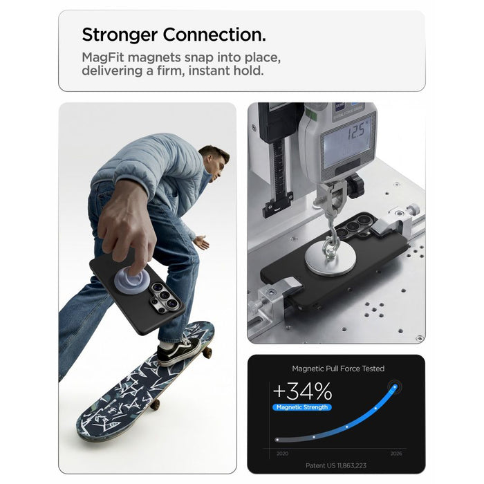Калъф Spigen Thin Fit Mag MagSafe за Samsung Galaxy S26 Ultra - черен