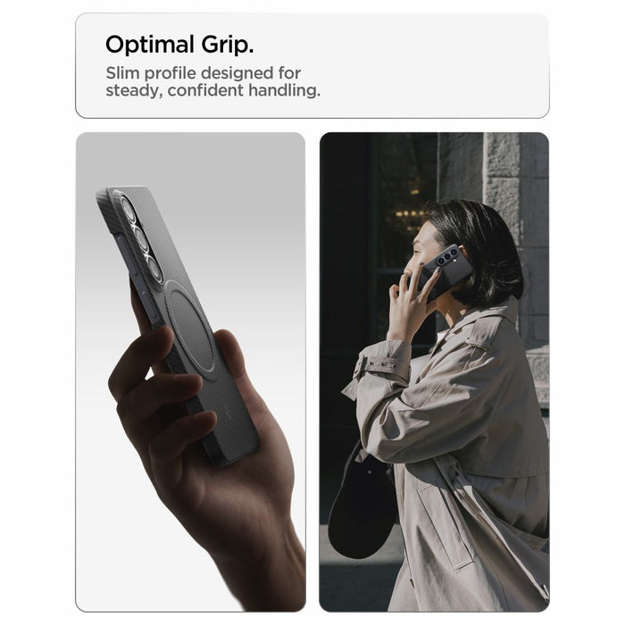 Калъф Spigen AirSkin Aramid Mag MagSafe за Samsung Galaxy S26 - черен