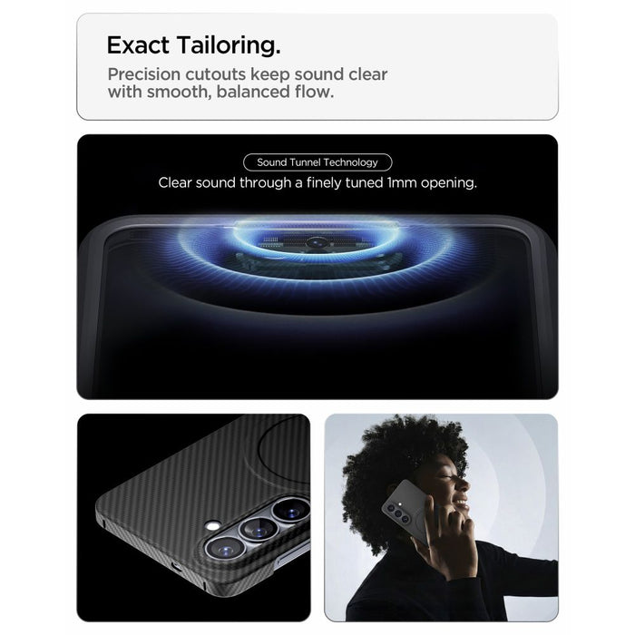Калъф Spigen AirSkin Aramid Mag MagSafe за Samsung Galaxy S26 - черен