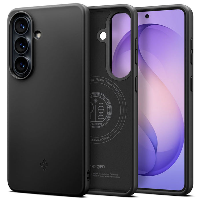 Калъф Spigen Thin Fit Mag MagSafena за Samsung Galaxy S26 - черен