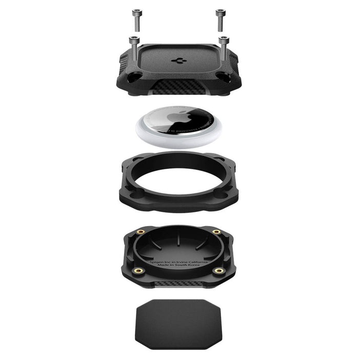 Spigen Tough Armor калъф за Apple AirTag 1/2, 4 броя - черен