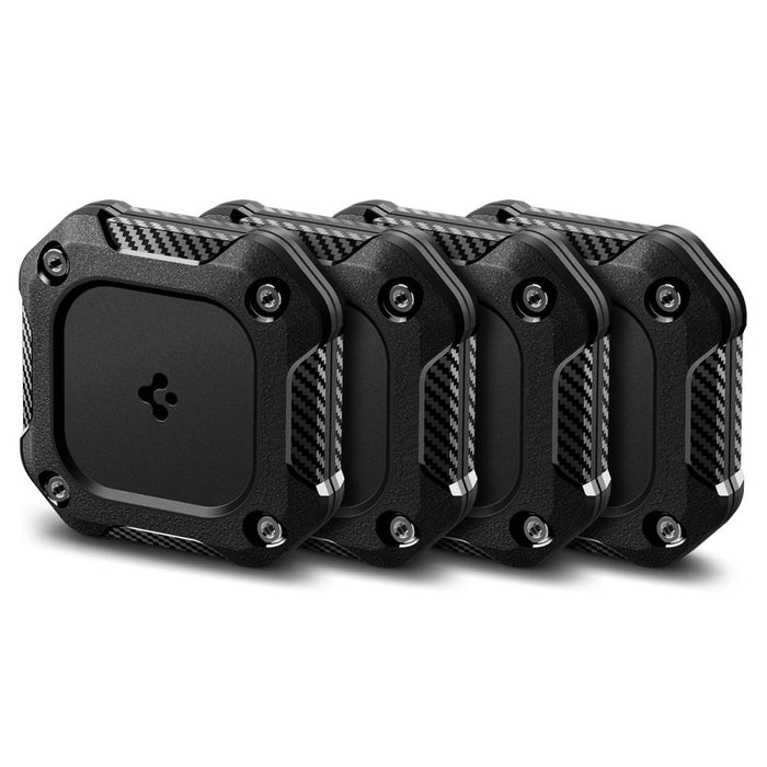 Spigen Tough Armor калъф за Apple AirTag 1/2, 4 броя - черен