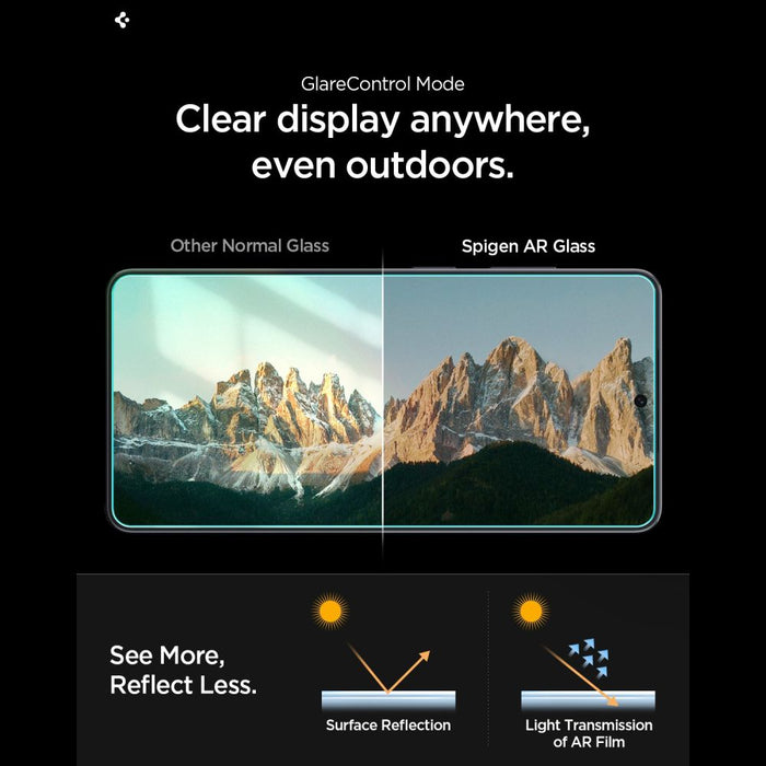 Spigen Glas.tR EZ Fit Pro AC антирефлексно закалено стъкло за Samsung Galaxy S26 - комплект от 2 броя