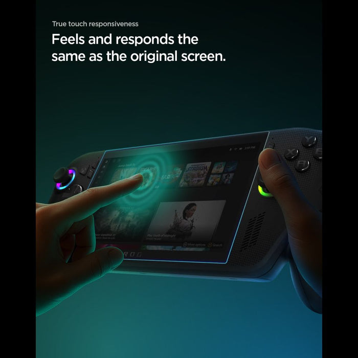 Spigen Glas.tR тънко закалено стъкло, комплект от 2 броя за ROG Xbox Ally X (2024/2025) / ROG Xbox Ally (2025) / ROG Ally (2023) / MSI Claw 7 AI+