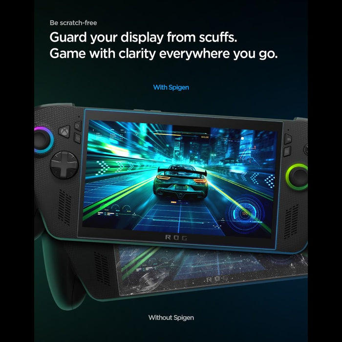 Spigen Glas.tR тънко закалено стъкло, комплект от 2 броя за ROG Xbox Ally X (2024/2025) / ROG Xbox Ally (2025) / ROG Ally (2023) / MSI Claw 7 AI+