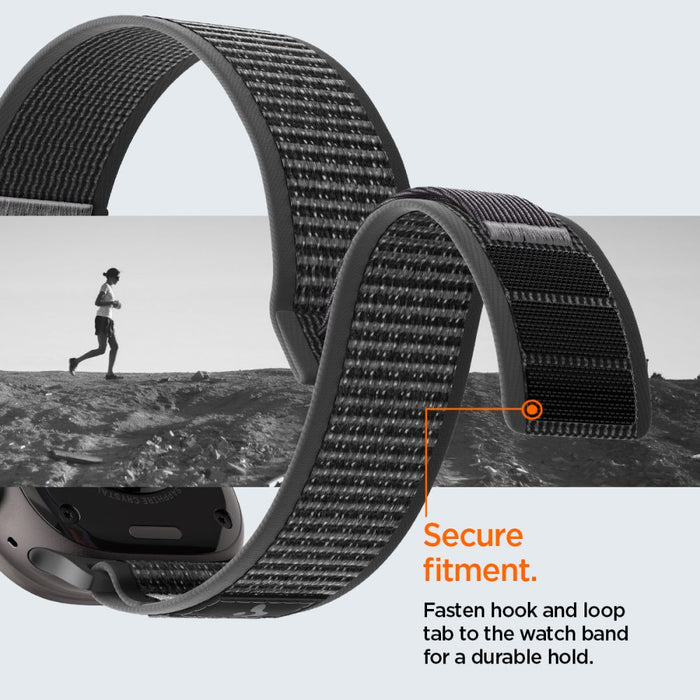 Каишка Spigen Athlex Air 2 за Apple Watch 44/45/46/49 мм - черна и сива