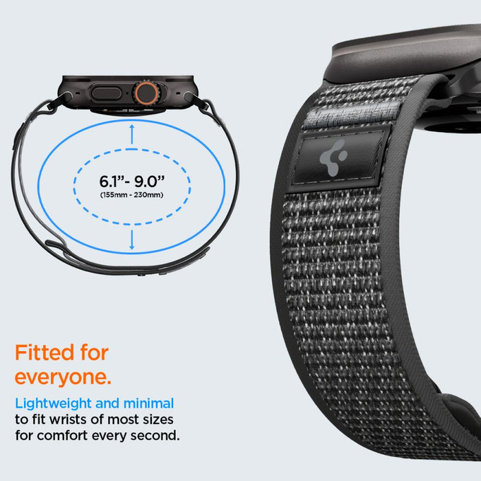 Каишка Spigen Athlex Air 2 за Apple Watch 44/45/46/49 мм - черна и сива