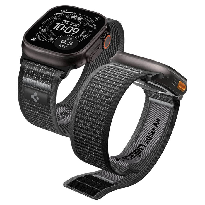 Каишка Spigen Athlex Air 2 за Apple Watch 44/45/46/49 мм - черна и сива