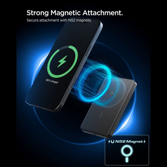 Външна батерия Spigen Essential EA2205MQ 5000MAH 22.5W QI2 - Черна