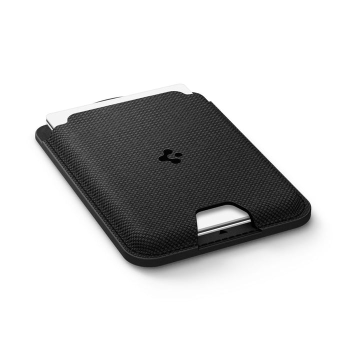 Магнитен портфейл за телефон Spigen Urban Fit MagSafe - черен