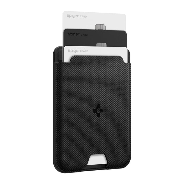 Магнитен портфейл за телефон Spigen Urban Fit MagSafe - черен